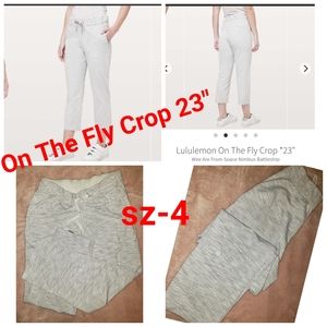 Lululemon On The Fly Crop 23" sz-4